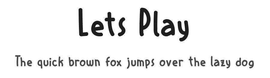 Lets Play by Alexa — Decorative Font