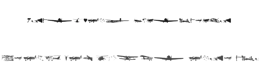 Letsikovy Flashtrace by Slavo Ulicny — Dingbats Font