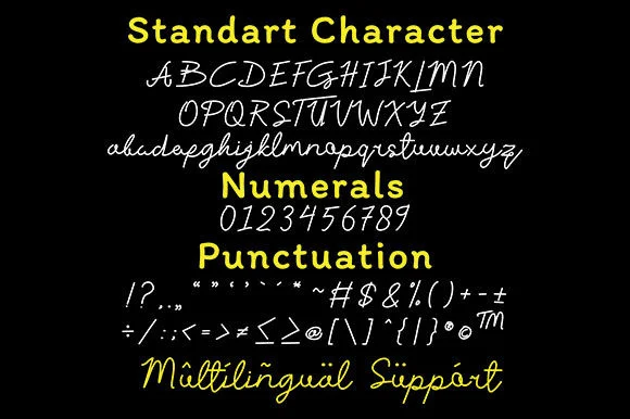 Letter Rizallinda Font by Skemasite — Script Handwritten Font — thumbnail 6