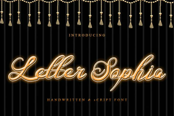 Letter Sophia Font by Slenting Art — Script Handwritten Font