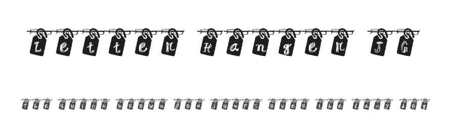 Letter Hanger JG