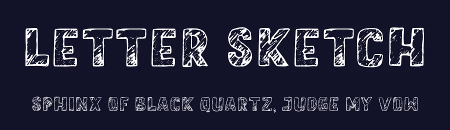 Letter Sketch by Motokiwo — Decorative Font — thumbnail 2