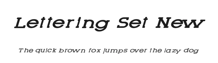 Lettering Set New