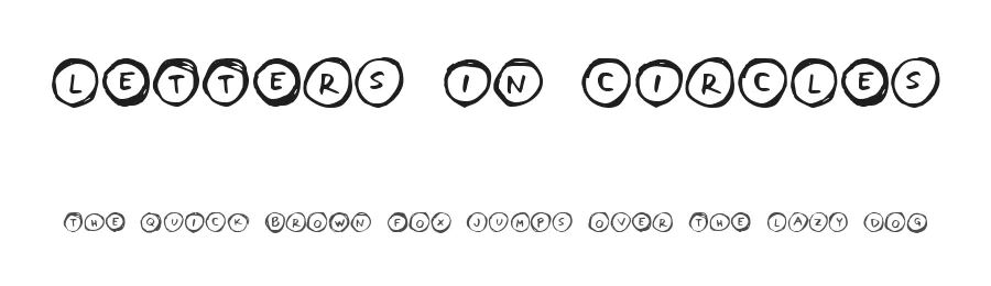 Letters in Circles