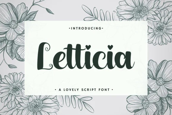 Letticia Font by Deedeetype — Script Handwritten Font