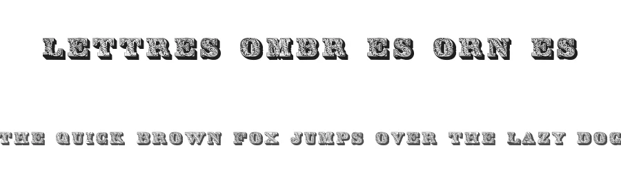 Lettres ombrées ornées