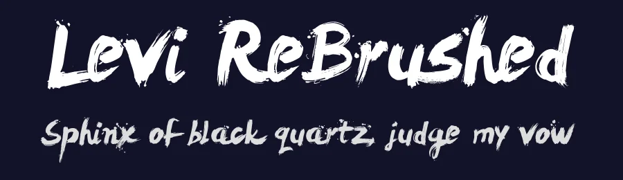 Levi ReBrushed by Levi Szekeres — Script Handwritten Font — thumbnail 2