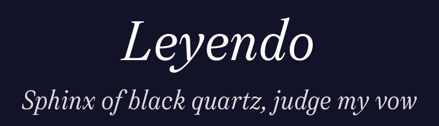 Leyendo by Font People — Serif Font — thumbnail 2