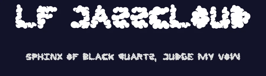 LF Jazzcloud by Mr.Flurry — Decorative Font — thumbnail 2