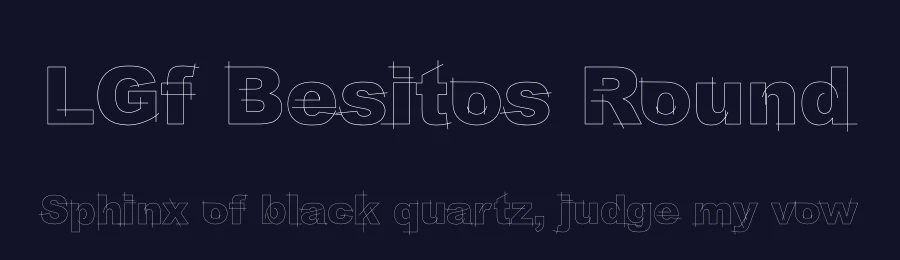 LGf Besitos Round by Manuel Lage — Decorative Font — thumbnail 2