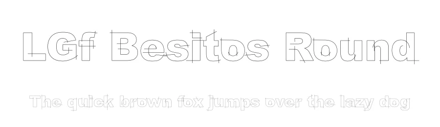 LGf Besitos Round by Manuel Lage — Decorative Font