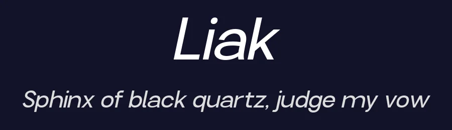 Liak by TypeClassHeroes — Sans Serif Font — thumbnail 2