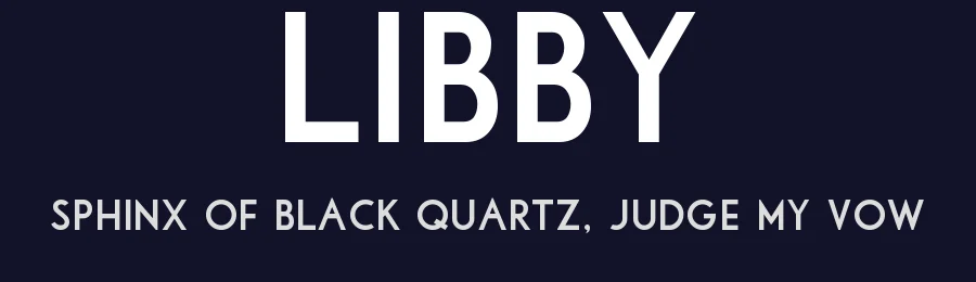 Libby by Matthew Welch — Sans Serif Font — thumbnail 2