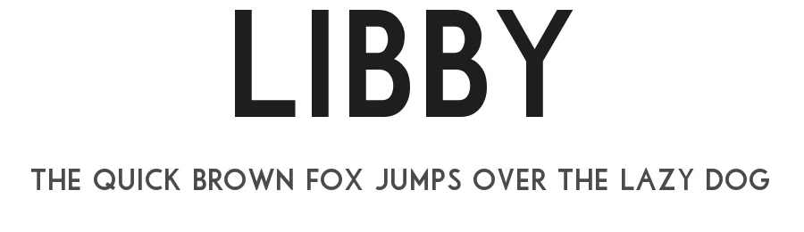Libby by Matthew Welch — Sans Serif Font