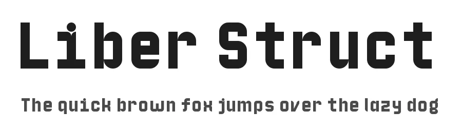 Liber Struct by GGBotNet — Sans Serif Font