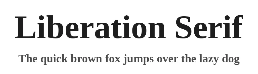 Liberation Serif