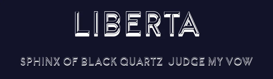Liberta by Vladimir Nikolic — Decorative Font — thumbnail 2