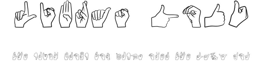 Libras 2016 by Diego Silva โ Dingbats Font