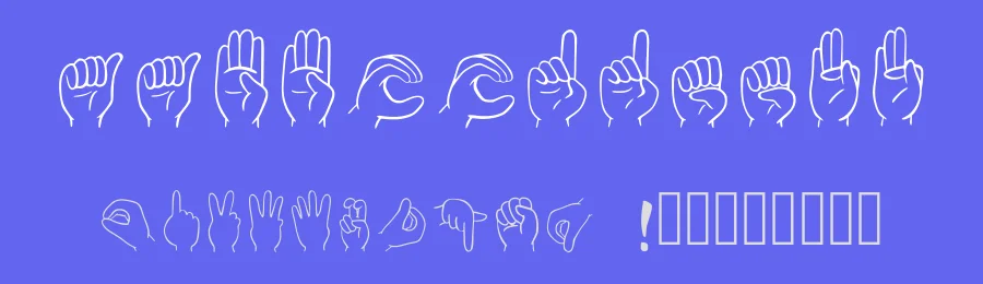 Libras 2020 by Anderson Pereira — Dingbats Font — thumbnail 3