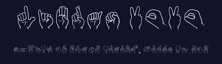 Libras 2020 by Anderson Pereira — Dingbats Font — thumbnail 2