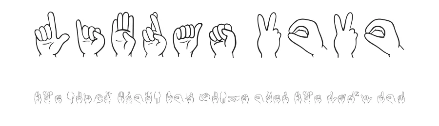 Libras 2020 by Anderson Pereira — Dingbats Font