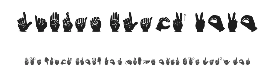 Libras Black 2020 by Anderson Pereira — Dingbats Font