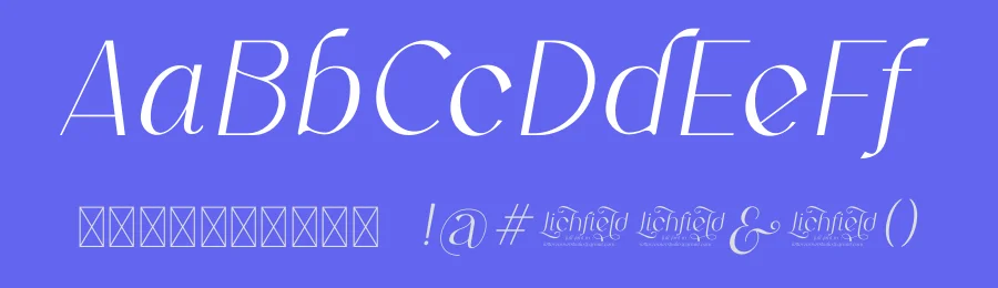 Lichfield by Mocha Frappuccino — Sans Serif Font — thumbnail 3