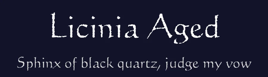 Licinia Aged by HypoTypo — Decorative Font — thumbnail 2