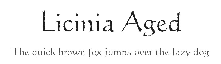 Licinia Aged by HypoTypo — Decorative Font