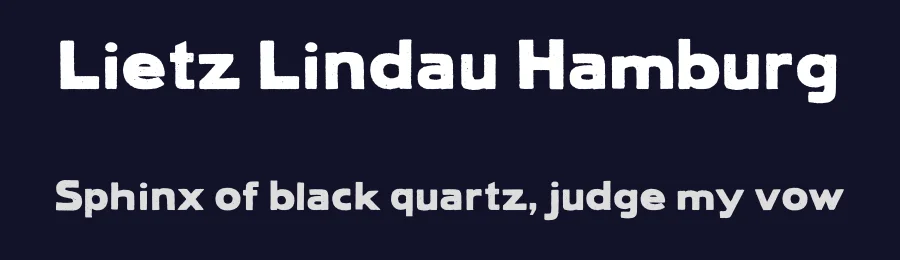 Lietz Lindau Hamburg by Polenimschaufenster — Decorative Font — thumbnail 2