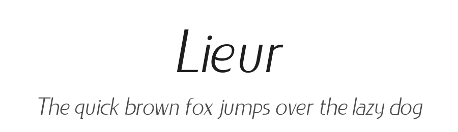 Lieur by InksTypia Studio — Sans Serif Font