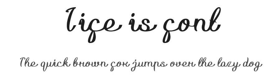 Life is font