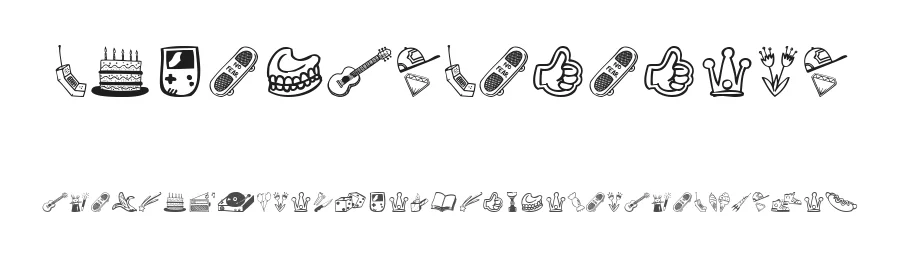 Life Style Memory by dcoxy - Greg Medina — Dingbats Font