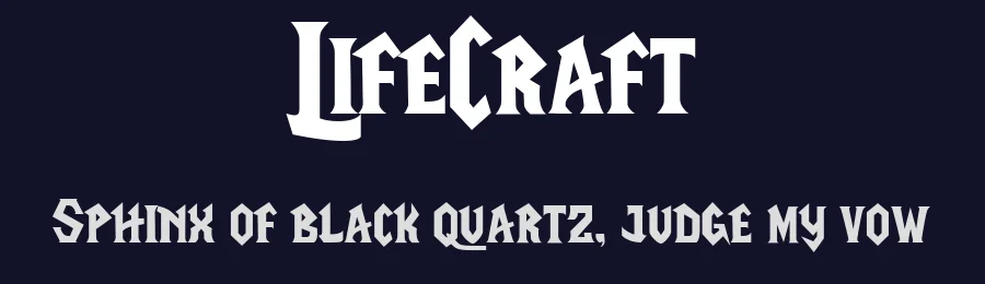 LifeCraft by Eliot Truelove — Blackletter Font — thumbnail 2