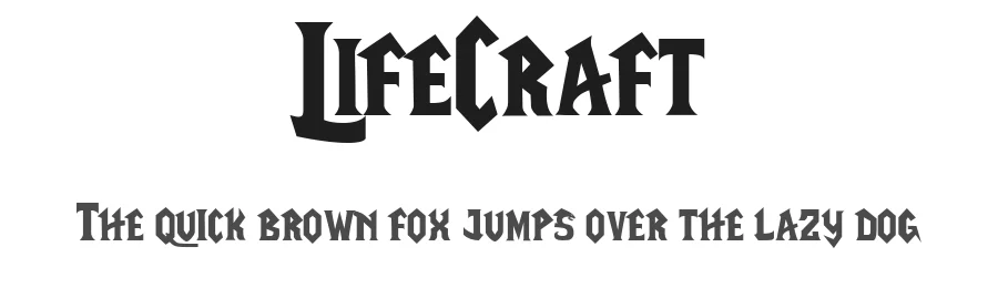 LifeCraft by Eliot Truelove โ Blackletter Font