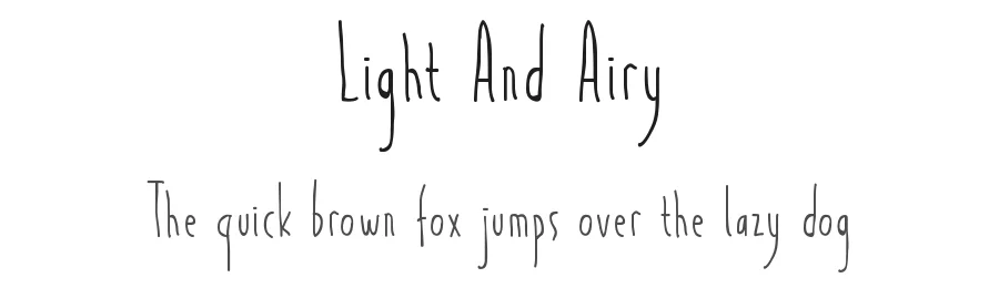 Light And Airy