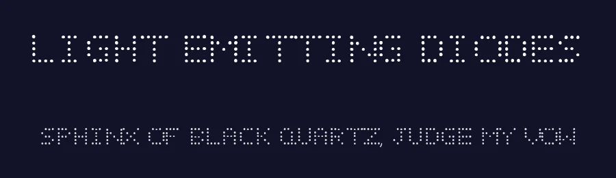 Light Emitting Diodes by SpideRaYsfoNtS — Display Font — thumbnail 2