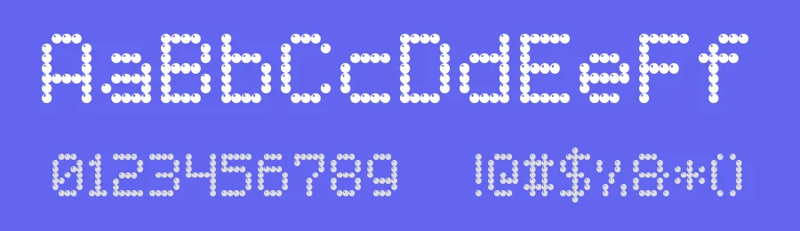 Light LED Board-7 by Style-7 — Display Font — thumbnail 3