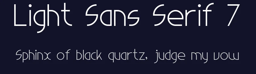 Light Sans Serif 7 by Style-7 — Sans Serif Font — thumbnail 2