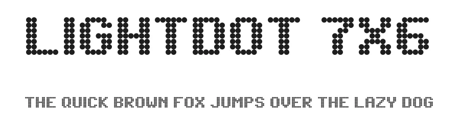 Lightdot 7x6 by MelPurpleCrystal — Display Font