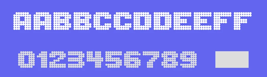 Lightdot 8x8 by MelPurpleCrystal — Display Font — thumbnail 3