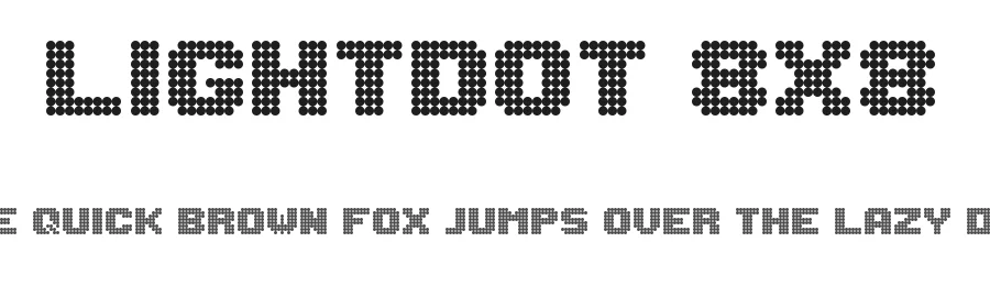 Lightdot 8x8 by MelPurpleCrystal — Display Font