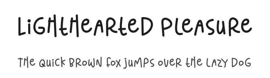 Lighthearted Pleasure by 7NTypes — Decorative Font