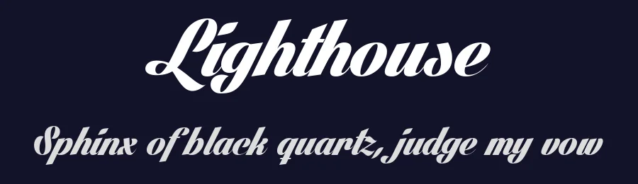 Lighthouse by Måns Grebäck — Script Handwritten Font — thumbnail 2