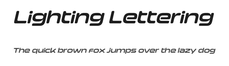 Lighting Lettering by MΓ₯ns GrebΓ€ck β Display Font
