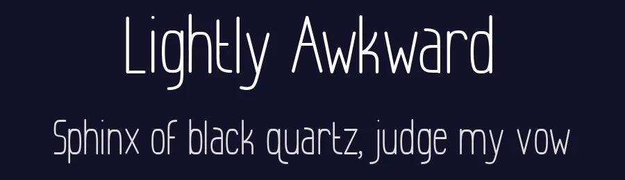 Lightly Awkward by Loren Holloway — Sans Serif Font — thumbnail 2