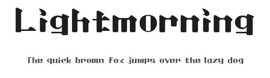 Lightmorning by BRIDGEco — Decorative Font