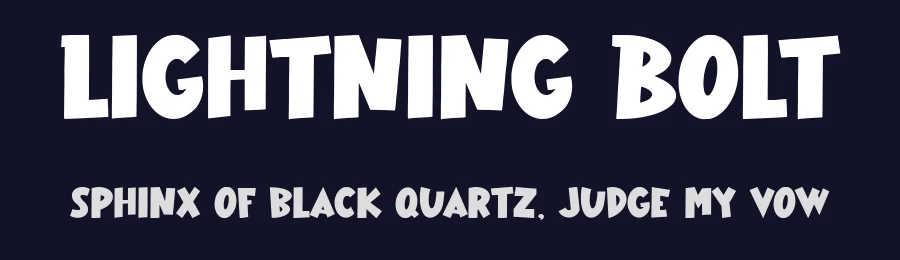 Lightning Bolt by Asep Rendi — Decorative Font — thumbnail 2