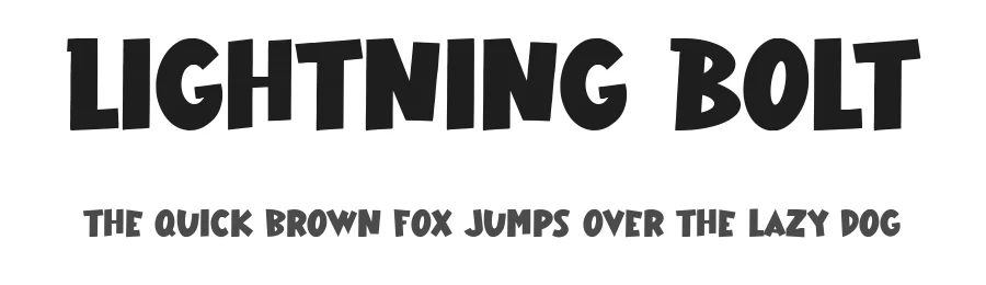 Lightning Bolt by Asep Rendi — Decorative Font