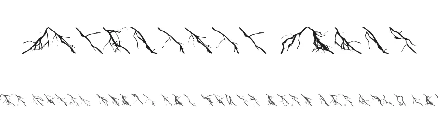Lightning Bolts by Foopy — Dingbats Font